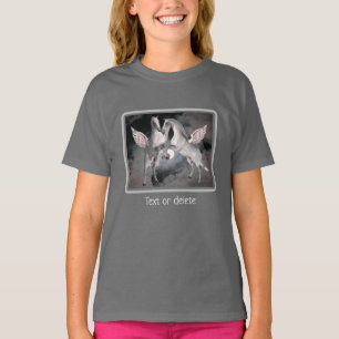 Flying Pegasus Horses Fantasy Art Personalized T-Shirt