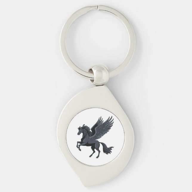 Flying pegasus keychain (Front)
