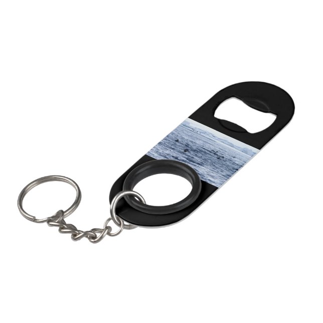 Flying penguin keychain bottle opener (Front Angled)