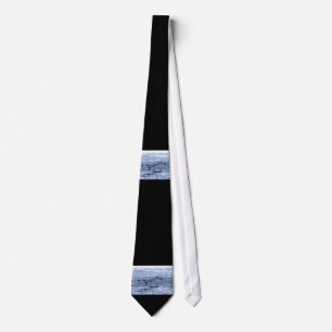Flying penguin neck tie