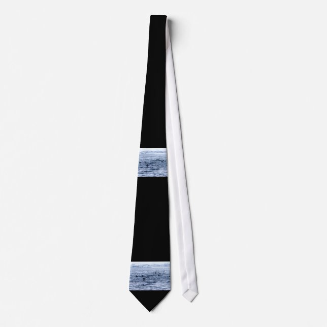 Flying penguin neck tie (Front)
