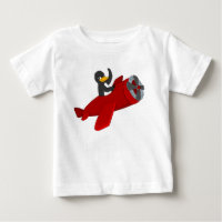 Flying penguing cartoon baby T-Shirt