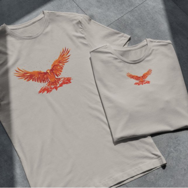Flying Phoenix Bird   T-Shirt (Creator Uploaded)