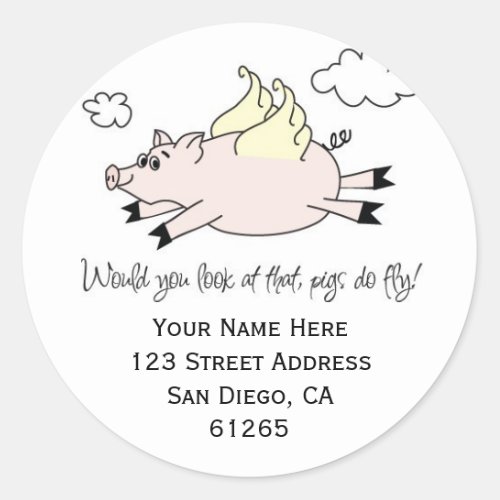 Flying Pig Address Labels