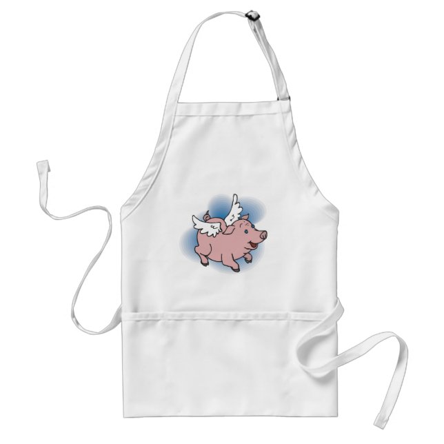 Flying Pig Adult Apron (Front)