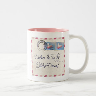 Flying Pig AIrmail Two-Tone Coffee Mug