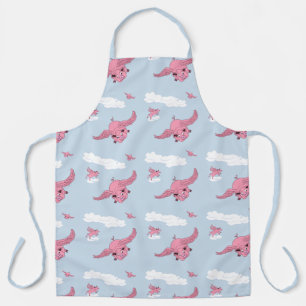 Flying Pig All-Over Print Apron