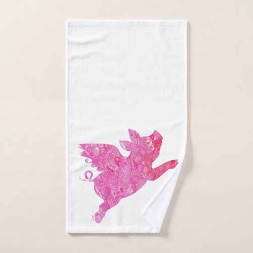 Flying Pig Bathroom Decor Pig Bath Towel Set