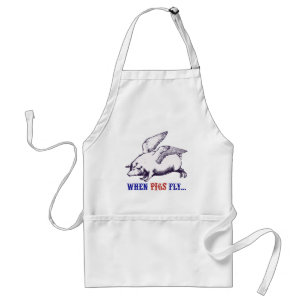 Flying Pig BBQ Adult Apron