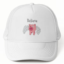 Flying Pig Believe Trucker Hat
