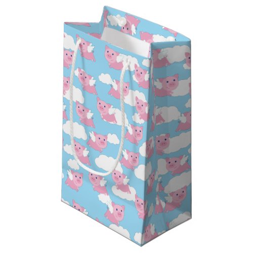 Flying Pig Birthday Party Kids Small Gift Bag