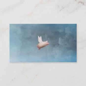 Flying Pig Business Cards by pigswing at Zazzle