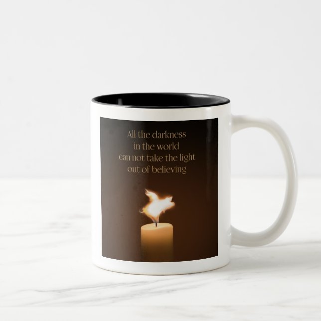Flying Pig Candle Flame Mug (Right)
