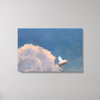 Flying Pig Canvas by pigswingproductions at Zazzle
