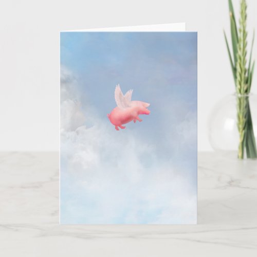 Flying Pig Card