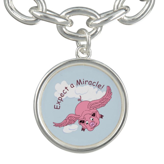 Flying Pig Charm Bracelet (Design)