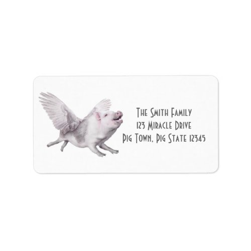Flying Pig Creative Address Labels When Pigs Fly