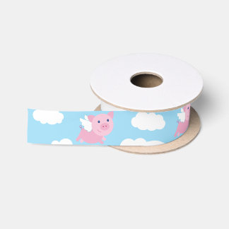 Flying Pig Cute Animal Ribbon