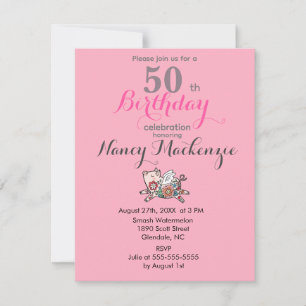 Flying Pig Cute Barn Animal Customizable Birthday Invitation