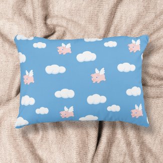 Flying Pig Cute Piglet with Wings Pattern