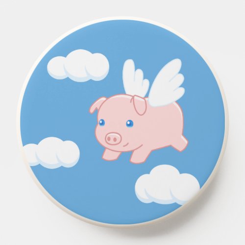 Flying Pig _ Cute Piglet with Wings PopSocket