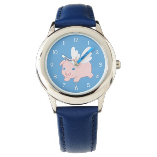 Flying Pig _ Cute Piglet with Wings Watch