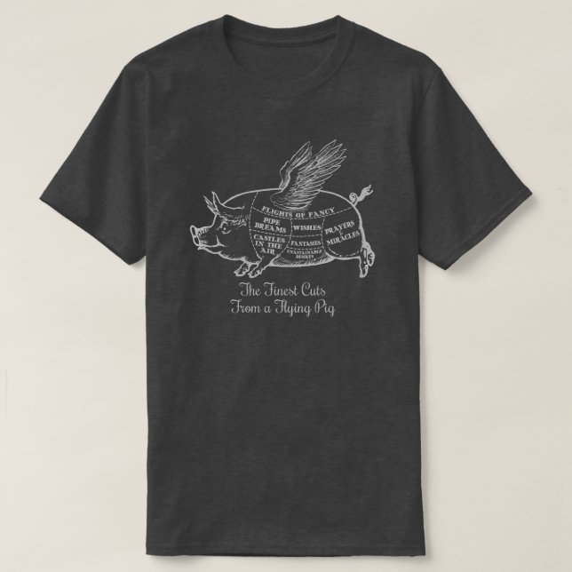 Flying Pig Cuts T-Shirt (Design Front)