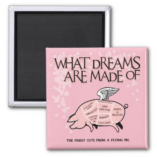 Flying Pig Cuts _ What Dreams Are Made Of Magnet