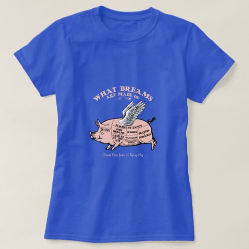 Flying Pig Diagram T_Shirt