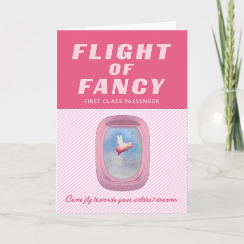 Flying Pig _ Flight of Fancy Greeting Card