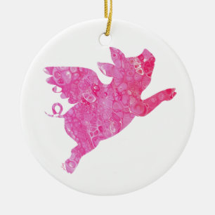 Flying Pig, Flying Pig Ceramic Ornament
