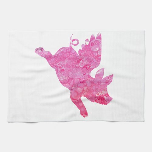 Flying Pig Gifts When pigs fly Flying PigPig Kitchen Towel