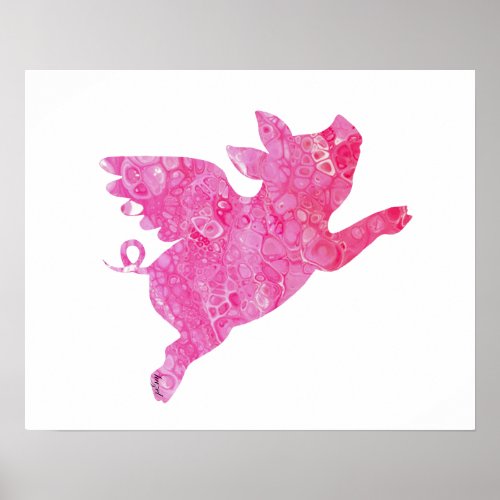 Flying Pig Gifts When pigs fly Flying Pig Pig Poster