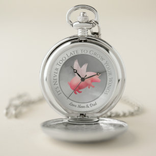 Flying Pig-Grow Your Wings Pocket Watch
