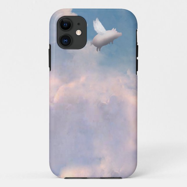 flying pig iphone case (Back)