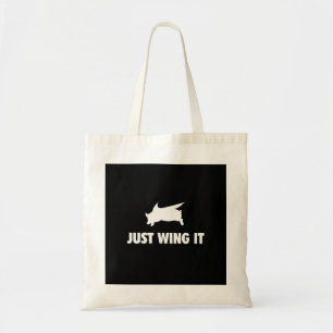 Flying Pig Just Wing It Tote Bag