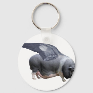 flying pig keychain