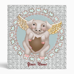 Flying Pig Kiss  custom binders