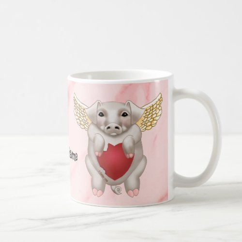 Flying Pig Love Coffee Mug