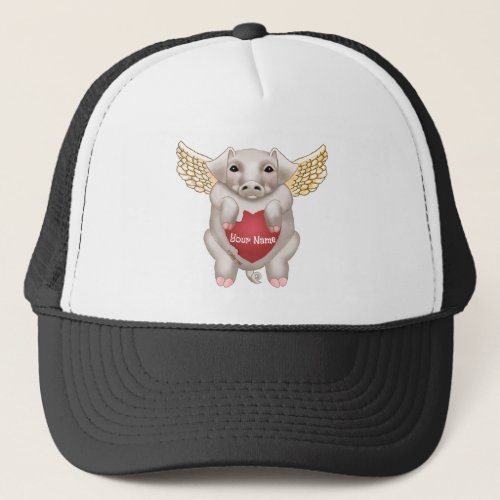 Flying Pig Love Trucker Hat