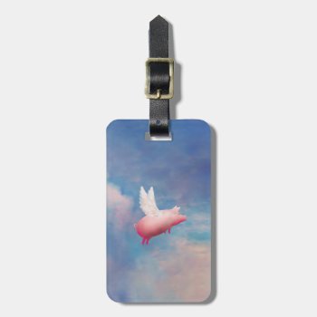 Flying Pig Luggage Tag by pigswing at Zazzle