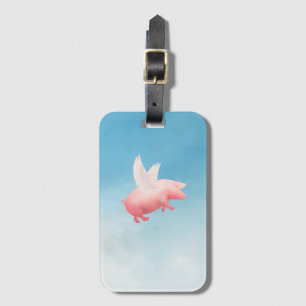 Flying Pig Luggage Tag