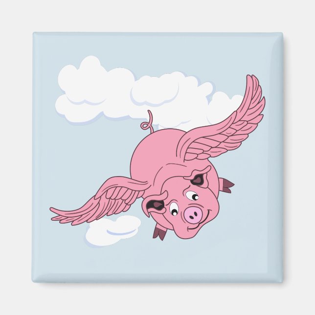 Flying Pig Magnet (Front)