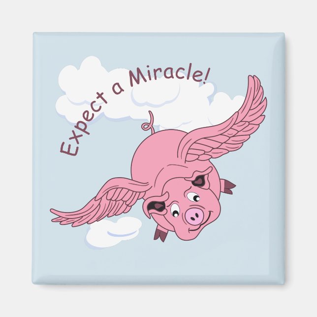 Flying Pig Magnet (Front)