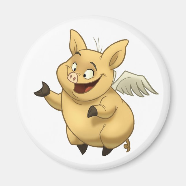 Flying Pig Magnet (Front)