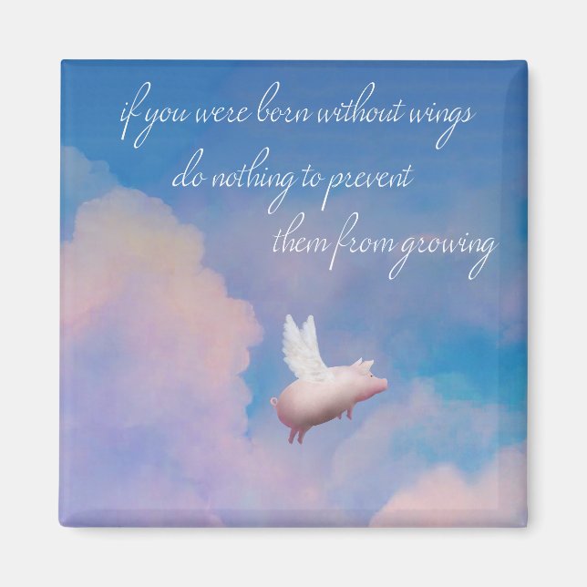 flying pig magnet (Front)