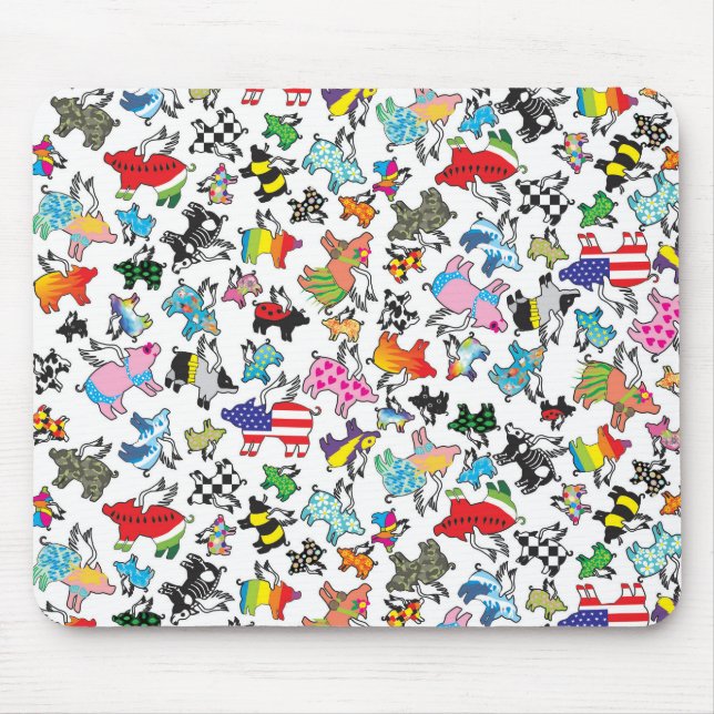 Flying pig mouse pad (Front)