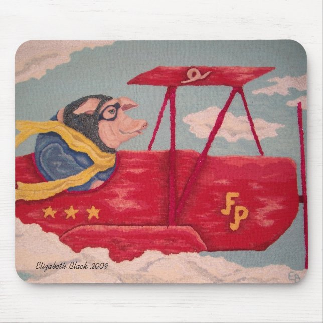 Flying Pig Mousepad (Front)