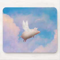 flying pig mousepad