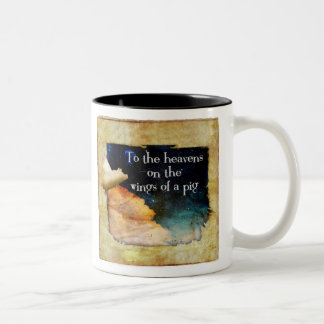 flying pig mug